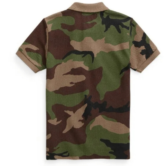 NWT Boy's Ralph Lauren Polo Classic-fit Camouflage Shirt - Picture 5 of 8